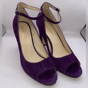 Enzo Angiolini Amethyst Purple Ankle Strap Heels